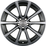 BROCK - B32 HIMALAYA GREY VOLL-POLIERT (HGVP) 8,5X20 LK:5/114,3 ET:45 ML:72,6
